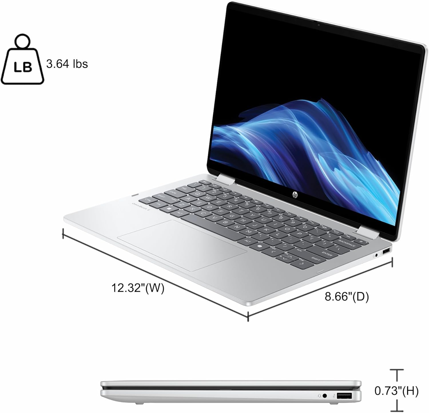 HP OmniBook 5 Flip Core i7 | 14" 2-in-1 Business Laptop 9 HP OmniBook 5 Flip Core i7 | 14" 2-in-1 Business Laptop - Image 7