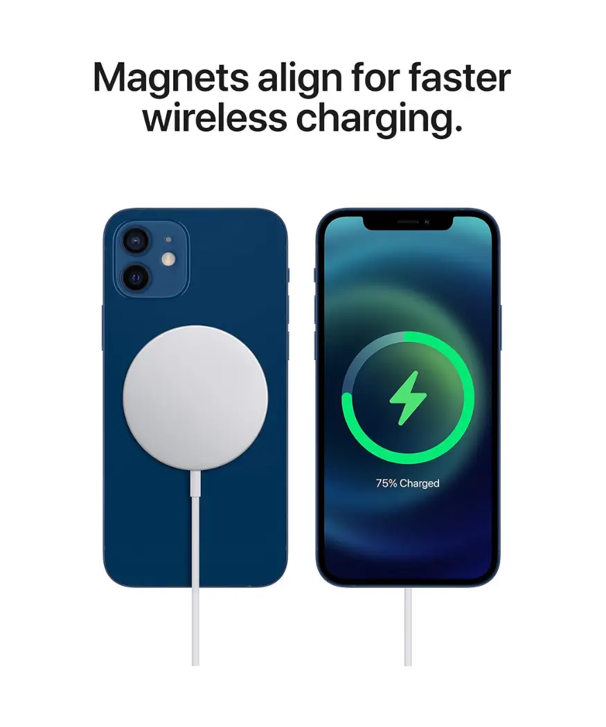 Apple MagSafe Charger | Fast Wireless Charging for iPhone & AirPods 5 Apple MagSafe Charger showing magnetic connection