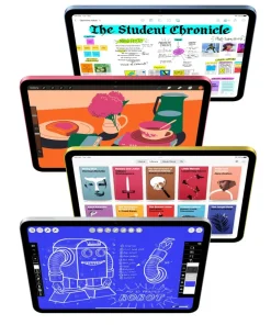 Alternative view of Apple iPad 11-inch A16 chip, 11-inch Model, Liquid Retina Display, 128GB, Wi-Fi 6, 12MP Front/12MP Back Camera, Touch ID, All-Day Battery Life — Blue