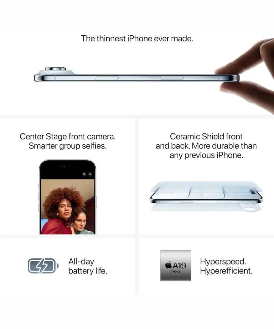 Apple iPhone Air | Ultra-Thin Design & All-Day Battery 6 Apple iPhone Air | Ultra-Thin Design & All-Day Battery - Image 5