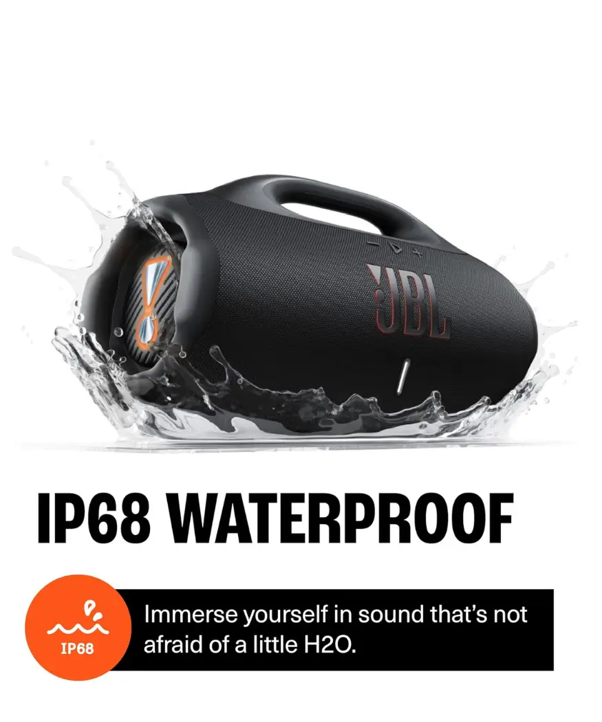 JBL Boombox 4 | 34H Portable Waterproof Speaker with Pro Sound 5 JBL Boombox 4 Outdoor Beach Use
