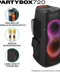 Alternative view of JBL PARTYBOX 720 Portable Party Speaker Bundle with gSport Cargo Sleeve (Black)