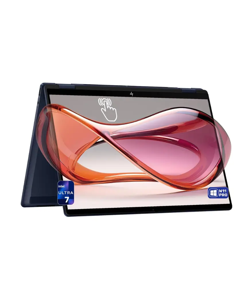HP OmniBook X Flip | 14-inch 2-in-1 Copilot+ PC Laptop with Ultra 7 9 OmniBook X Flip 2-in-1 Copilot+ Laptop, Intel Ultra 7 - opened 360 degrees