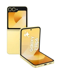 Samsung Galaxy Z Flip6 unfolded showing screen