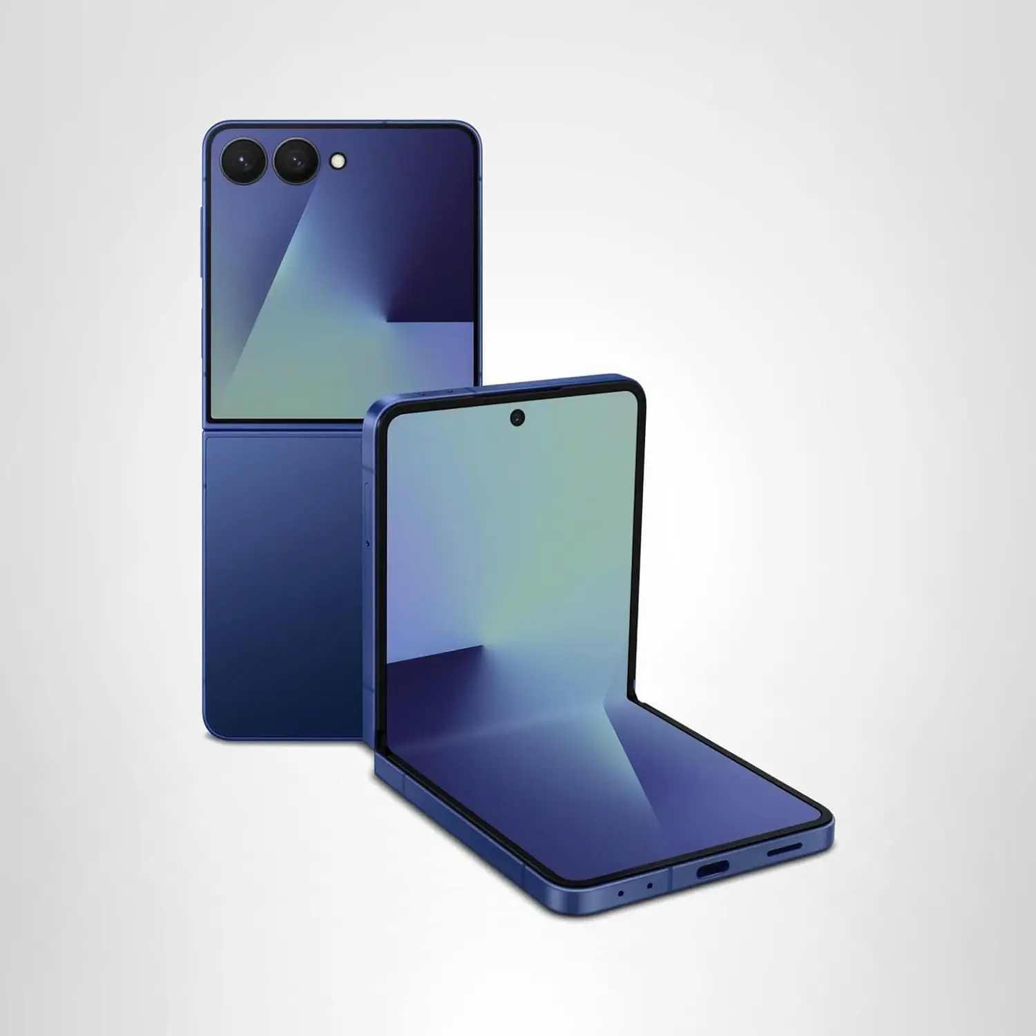 Samsung Galaxy Z Flip7 | Compact Foldable with FlexCam 3 Samsung Galaxy Z Flip7 folded and unfolded - Dondolo Shop Kampala