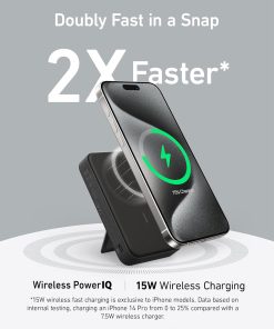 Alternative view of Anker MagGo Power Bank | Qi2 15W MagSafe Portable Charger with Stand