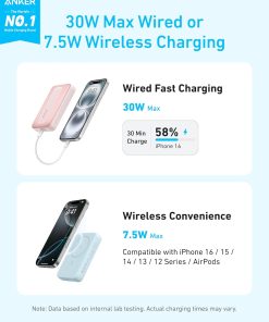 Alternative view of Anker Zolo Magnetic Power Bank | Compact 10,000mAh 30W Fast Wireless Charger