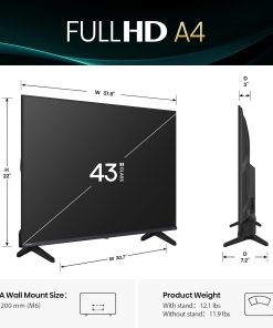Alternative view of Hisense 43-inch A4QS FHD Smart TV | A4 Series Television