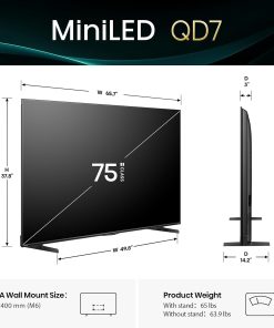 Alternative view of Hisense 75-inch Q7Q QLED 4K UHD Smart Google TV