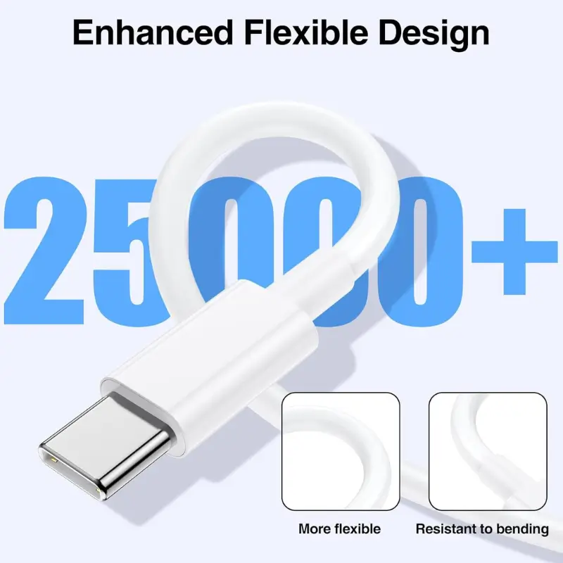 USB-C to C 60W Fast Charging Cable | Universal Type-C Cord 5 USB-C to C 60W Fast Charging Cable | Universal Type-C Cord - Image 5