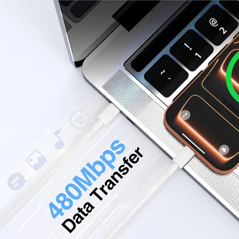 USB-C to C 60W Fast Charging Cable | Universal Type-C Cord 4 60W fast charging cable with iPad Pro