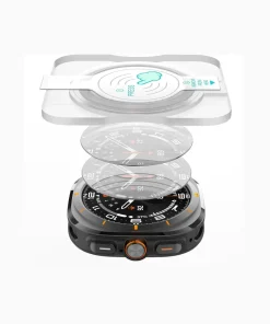 Samsung Galaxy Watch Ultra 47mm screen protector with auto-alignment tray - Dondolo Shop Kampala
