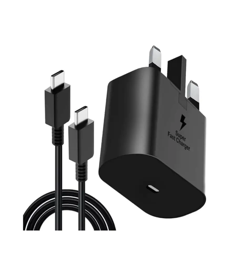 Samsung 45W Super Fast Charger 2.0 with USB-C Cable 4 Samsung Super Fast Charging 2.0 charger black colour