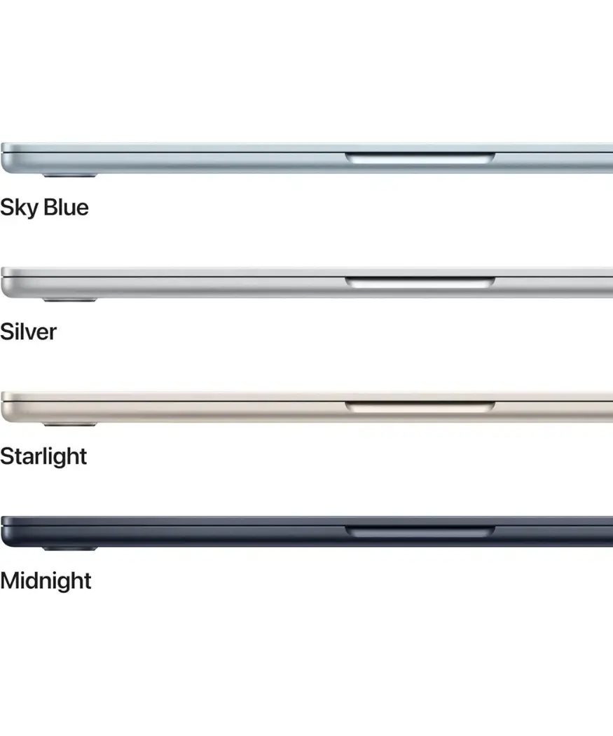 Apple MacBook Air 2026 13-inch (M5) | Built for AI & All-Day Power 8 Apple MacBook Air M5 in Silver, Starlight, Sky Blue, Midnight