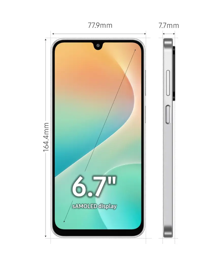 Samsung Galaxy M36 5G | AI-Powered 50MP OIS Camera & 6 Years Updates 4 Samsung Galaxy M36 5G dimensions