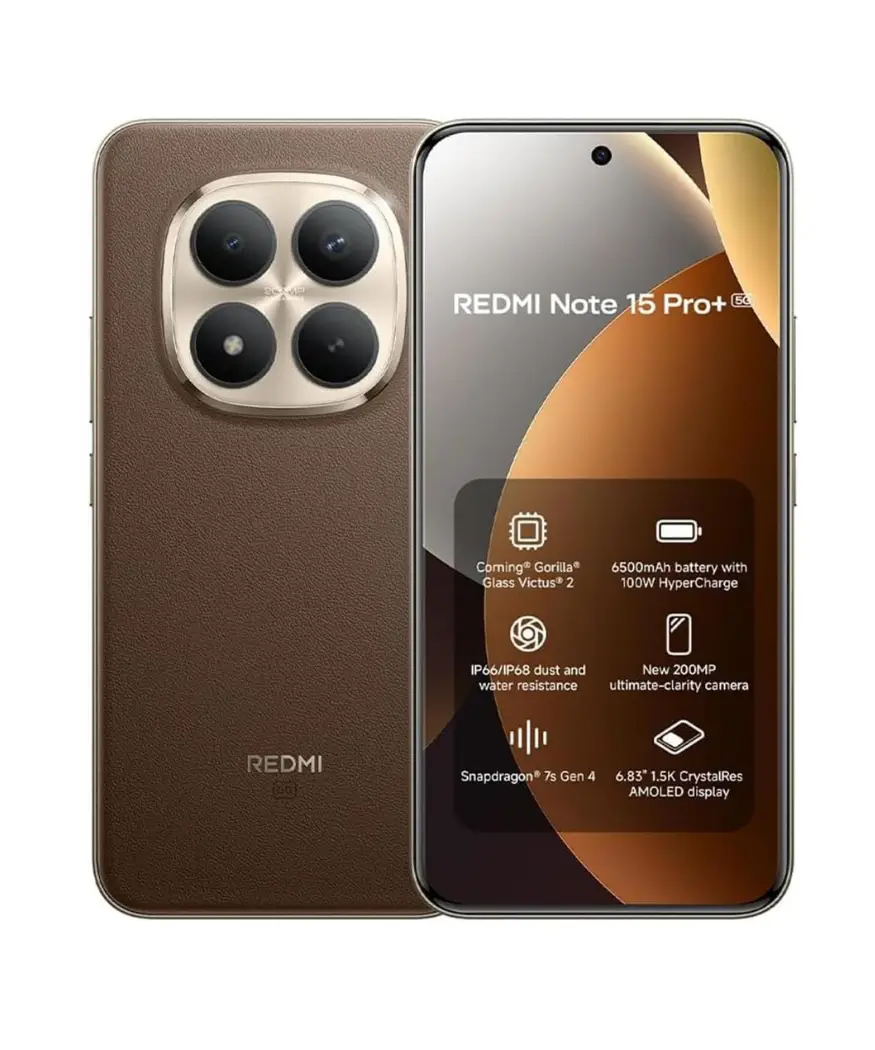 Xiaomi Redmi Note 15 Pro+ 5G | 200MP Camera & 6500mAh Battery 5 Xiaomi Redmi Note 15 Pro+ Mocha Brown in Kampala